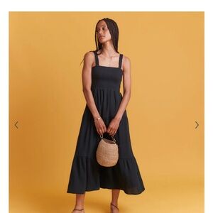 Selene Double Cloth Maxi Dress - Size Small